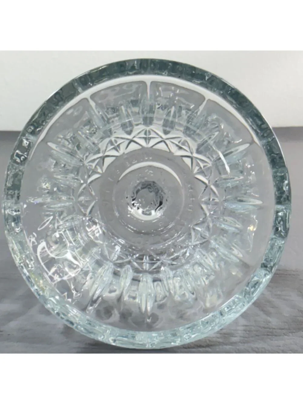 Vintage Home Interiors Clear Glass Peg Votive Candle Cup Sconce Insert Made in U